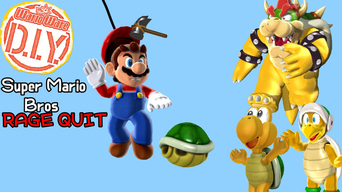 WarioWare D.I.Y. Super Mario Bros RAGE QUIT by Shipman84 on DeviantArt