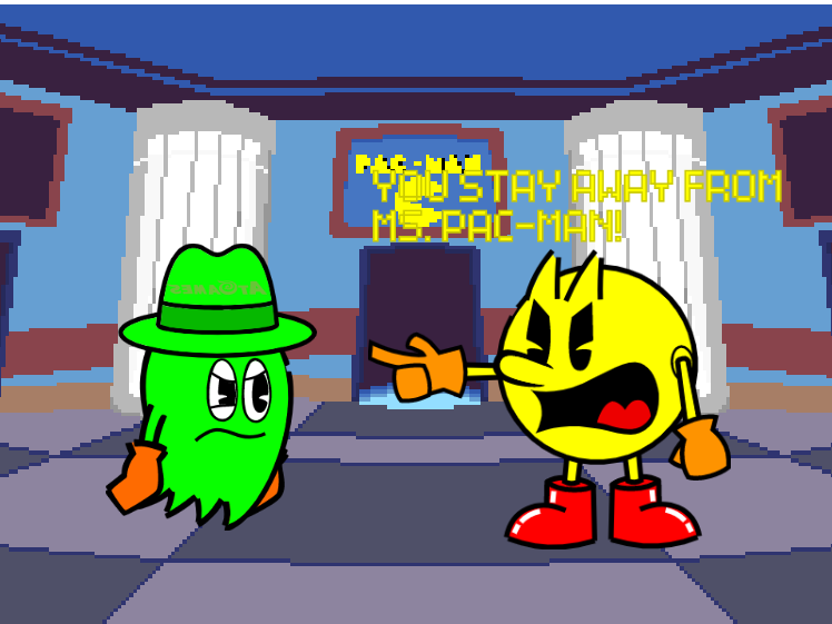Stay away from Ms. Pac-Man! by Shipman84 on DeviantArt