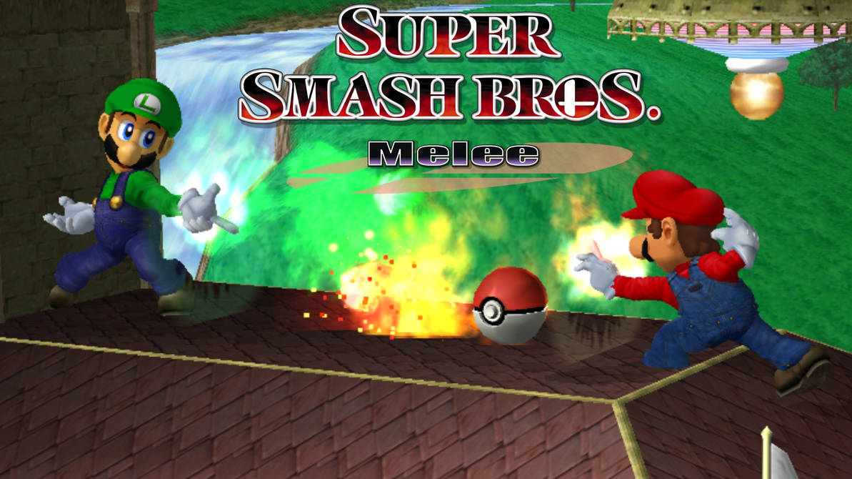 Super Smash Bros. Melee - Luigi VS. Mario by Shipman84 on DeviantArt