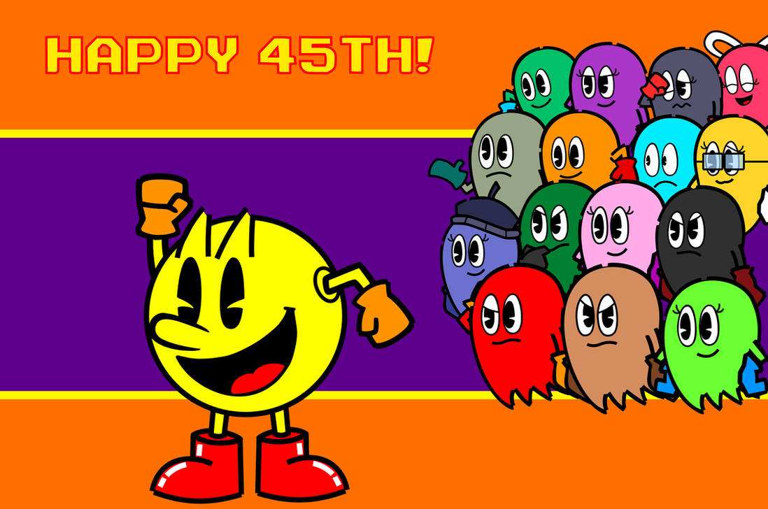 45 Years of Pac-Man by Shipman84 on DeviantArt