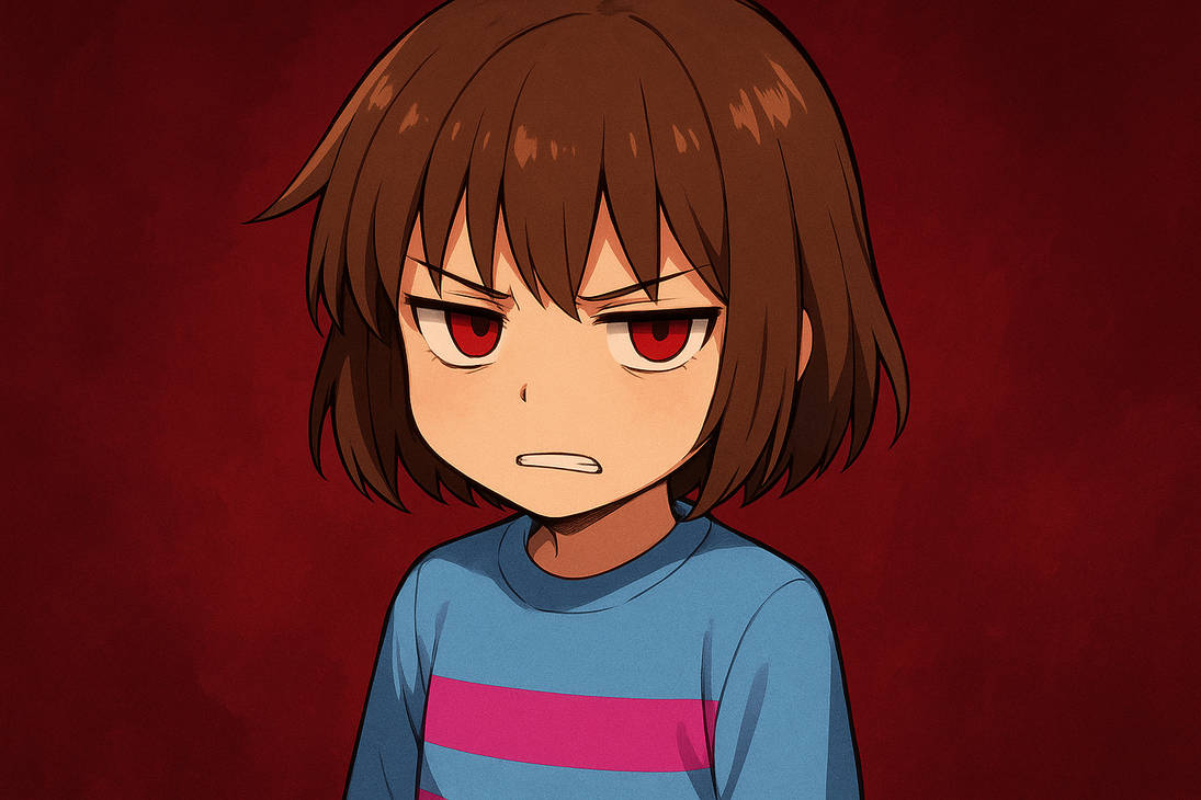 Frisk Expression Displeased Frisk by Shipman84 on DeviantArt