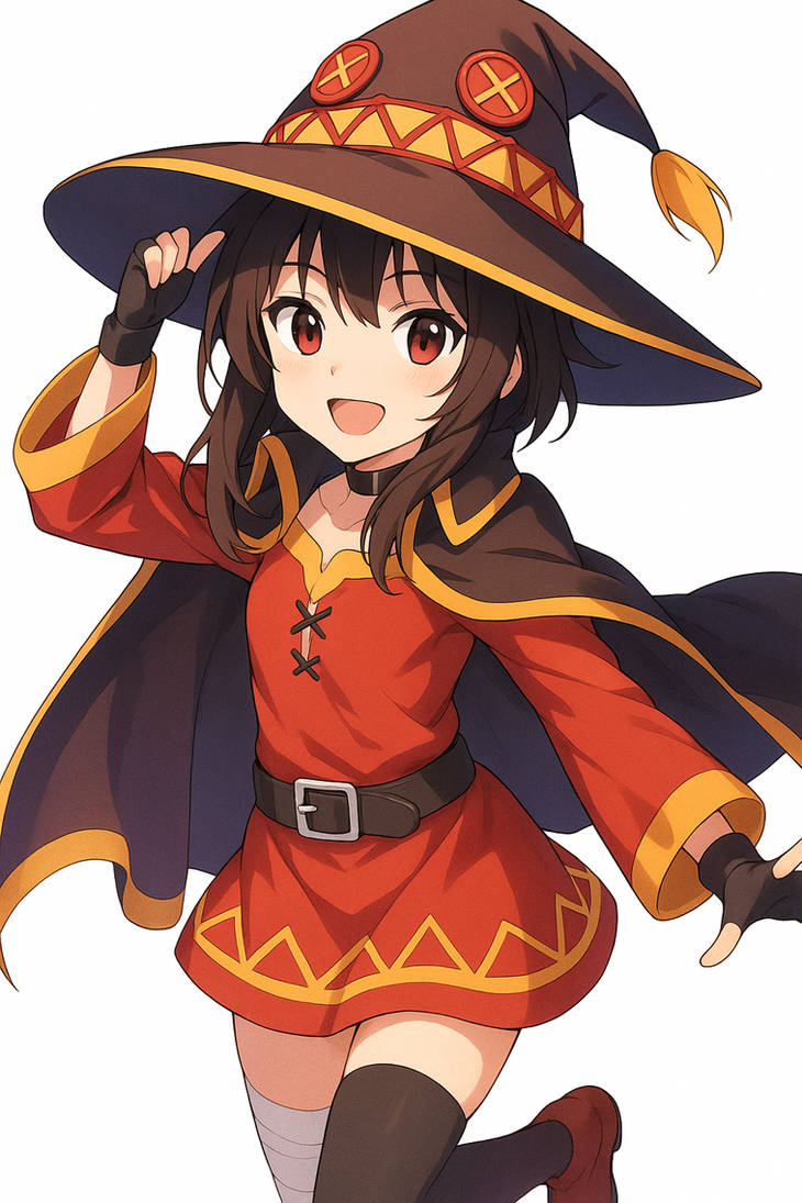 Megumin Smiling Megumin's Magical Smile by Shipman84 on DeviantArt