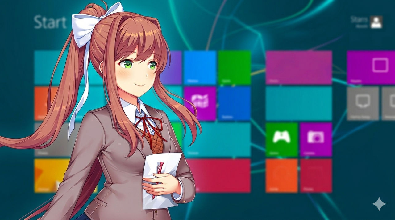 Monika File Download Monika in Windows 8 by Shipman84 on DeviantArt