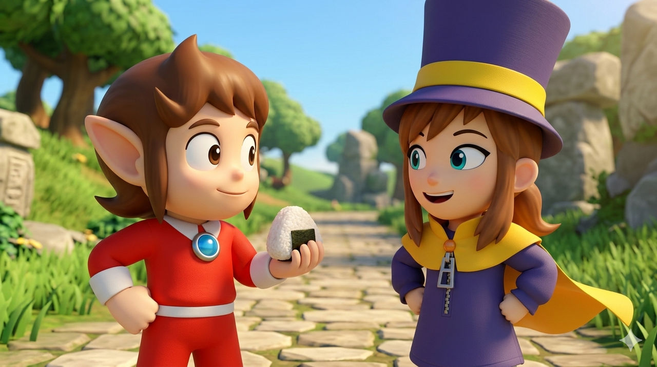 Alex Kidd and Hat Kid