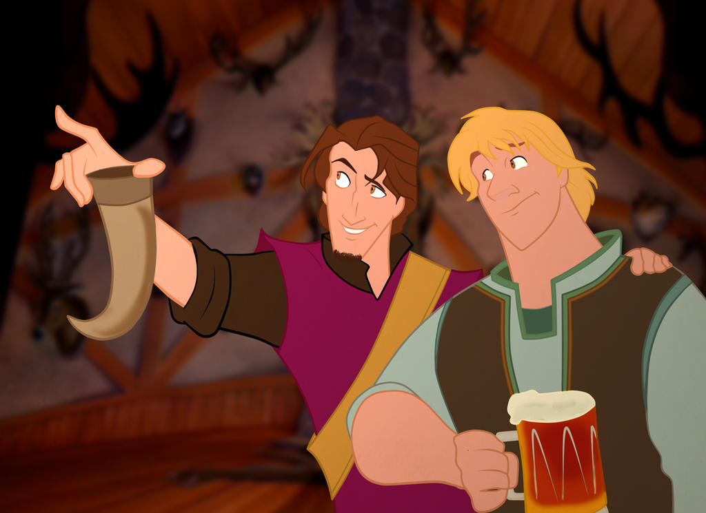 Flynn Rider Rides Kristoff Flynn Rider and Kristoff by lukasgamma on DeviantArt