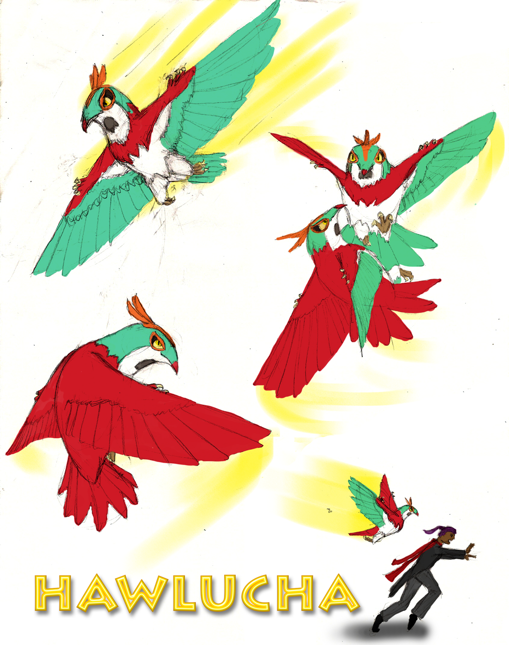 Hawlucha: Obviously a Giant Hummingbird