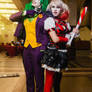 Fem Joker and Harley Quinn cosplay