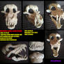 Werewolf skull resin blank mask