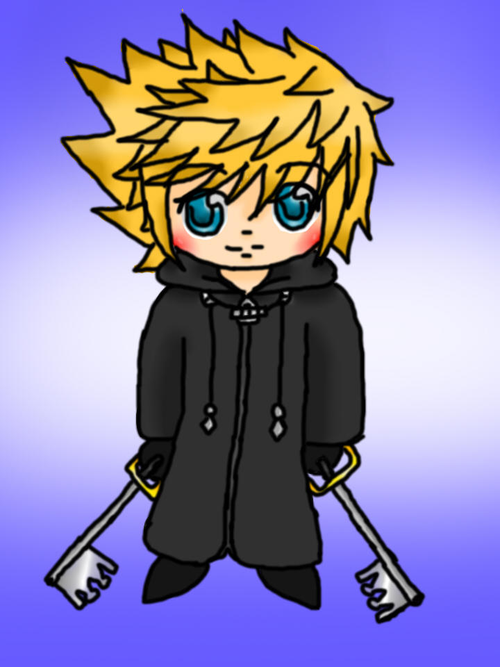 chibi roxas -coloured- by ouranacademy1234 on DeviantArt