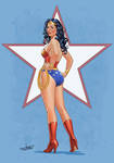 Wonder Woman Pin-up by amherman