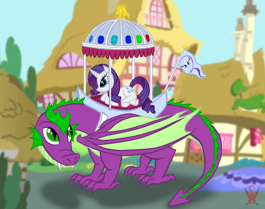 MLP: Grown-Up Spike and Rarity by Saber-Scorpion on DeviantArt