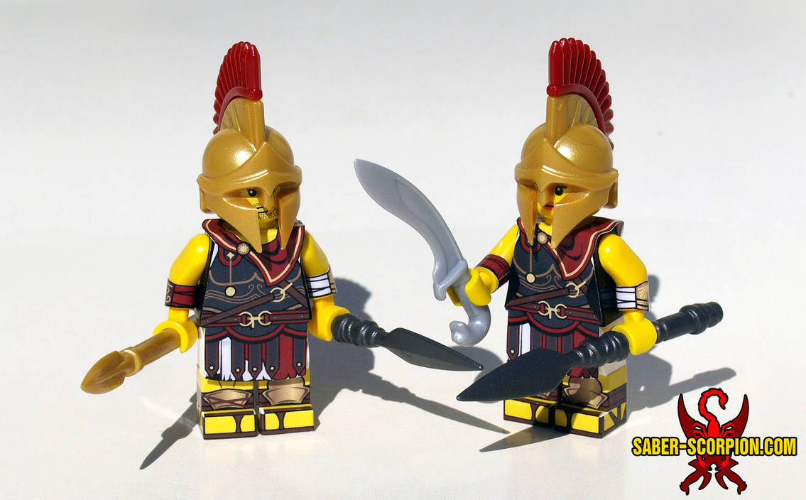 Custom LEGO Minifigs: Spartan Saber-Scorpion on