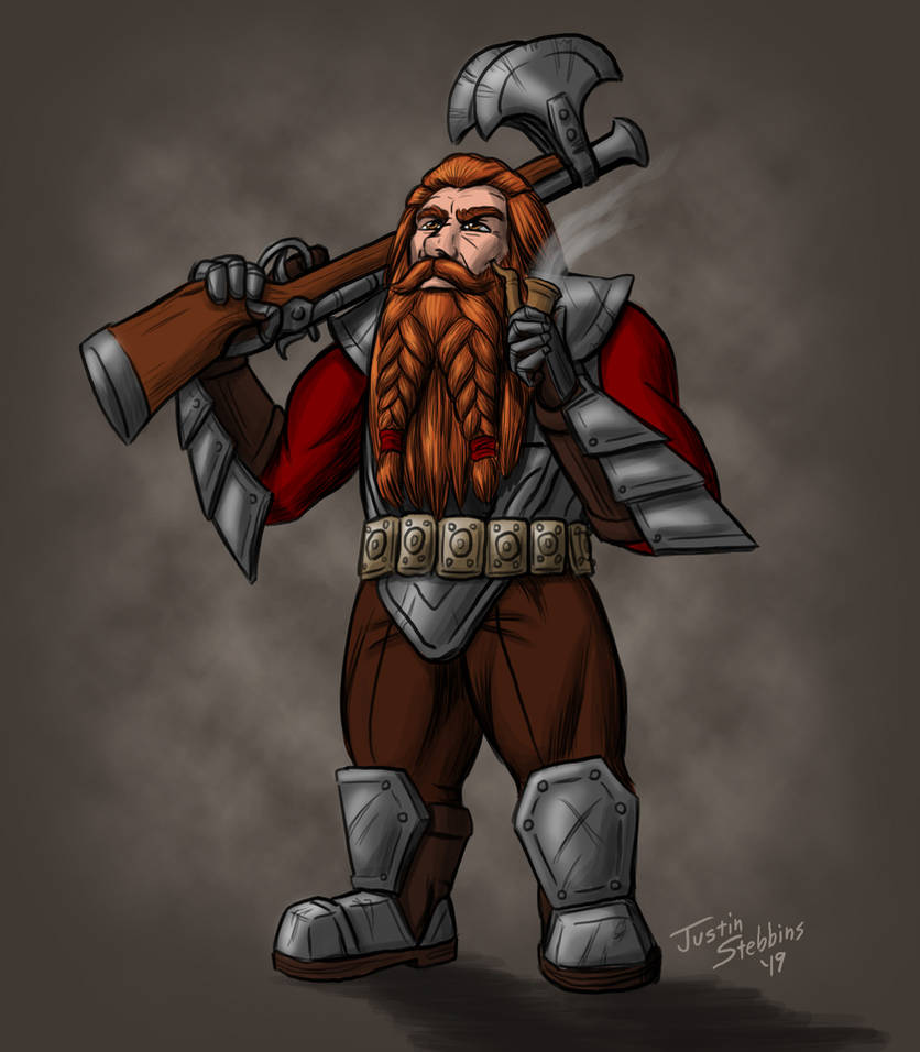 Commission: Dwarven Rifleman by Saber-Scorpion on DeviantArt