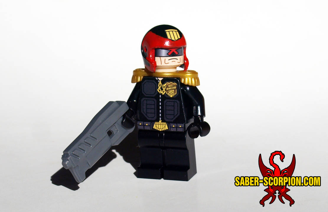 Judge Dredd custom LEGO Minifig by Saber-Scorpion on DeviantArt