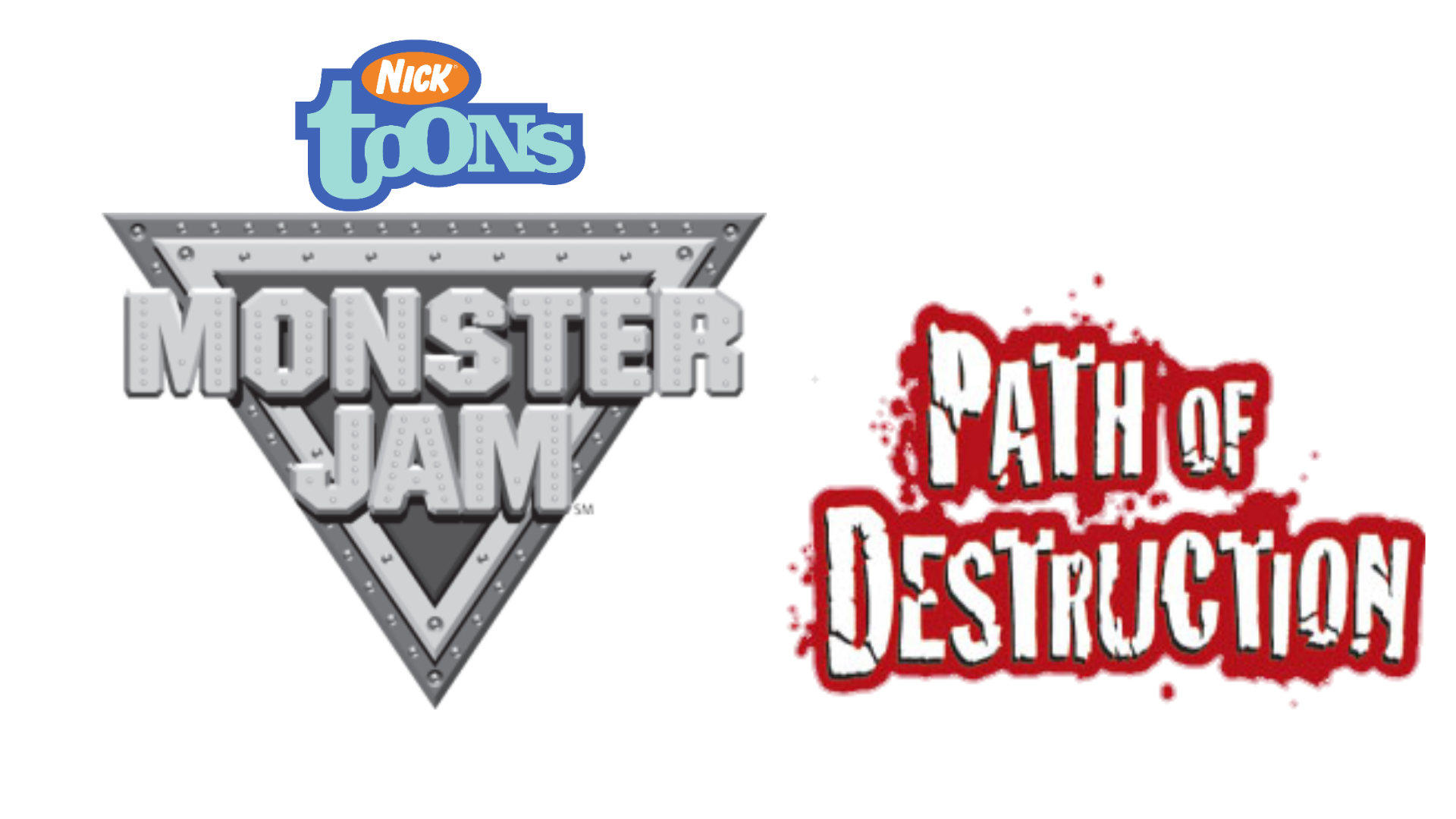 nicktoons monster jam path of destruction logo by jlopez2003 on DeviantArt