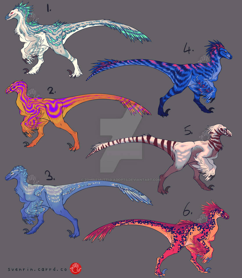 Lazer Raptor Deviantart Raptor adopts OPEN by ZombieMutt13-Adopts on DeviantArt