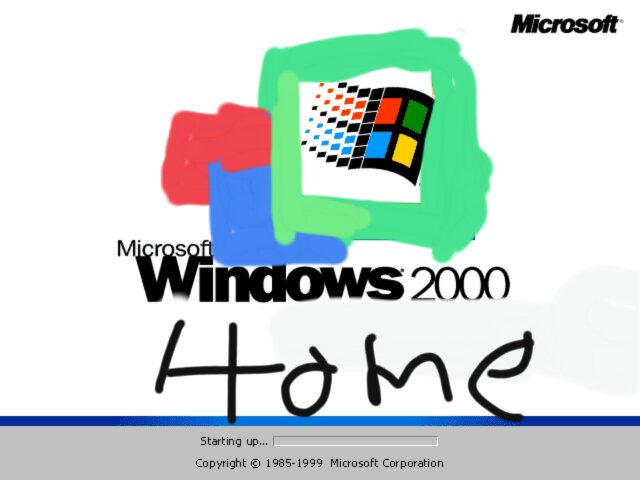 Windows 2000 Home Boot Screen by WindowsXPFan9317 on DeviantArt