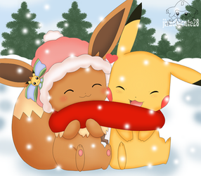 Pikachu and eevee