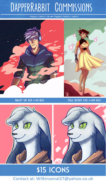 Dapper Black Rabbit Deviantart Commission Info by Dapper-Rabbit on DeviantArt