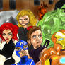 cartoon avengers colored