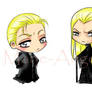 Draco and Lucius Malfoy Chibis