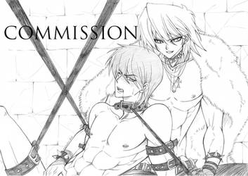 Katsuya Jono-Uchi and Seto Kaiba - Commission