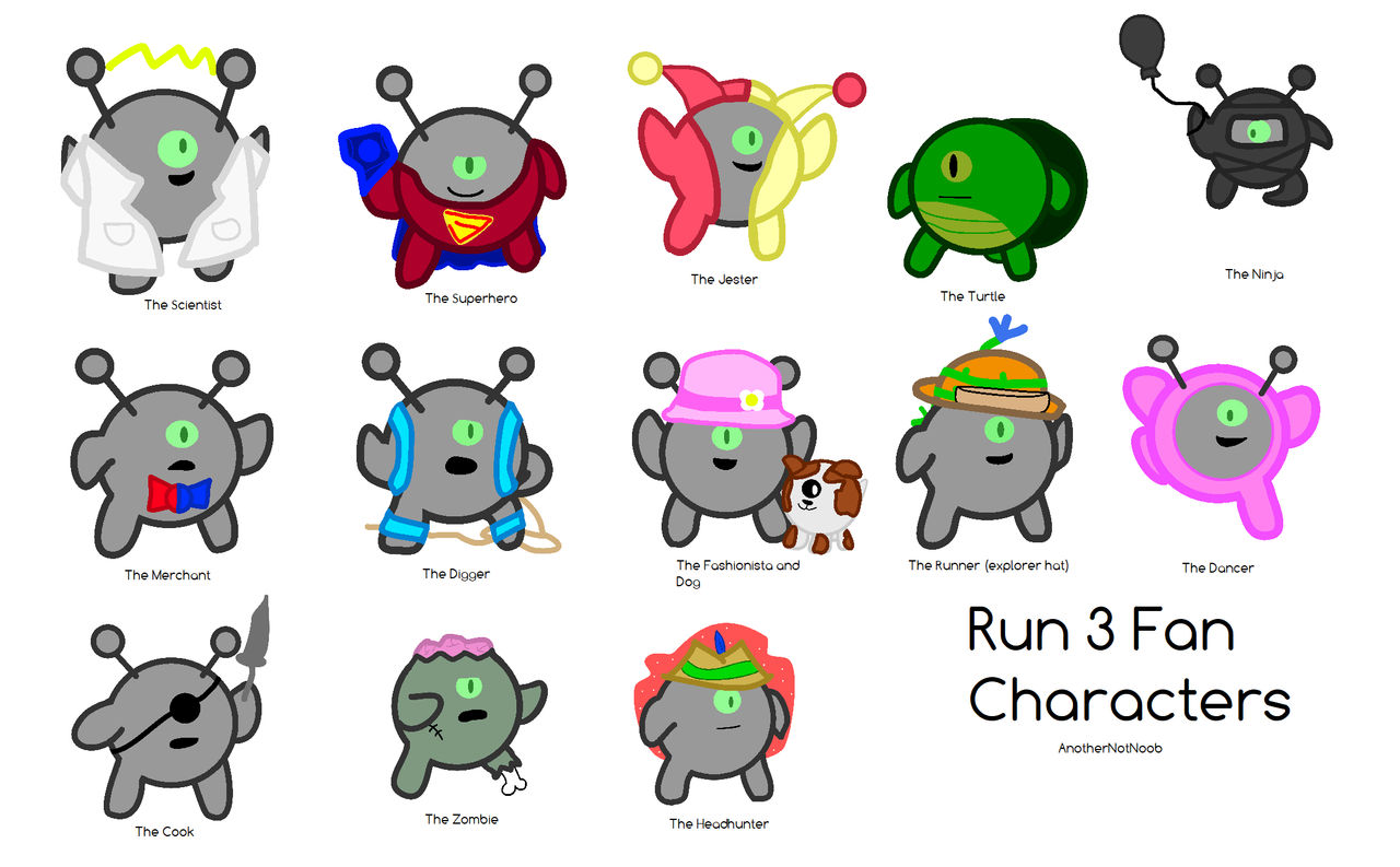 Run 3 - Fan Characters (Old) by AnotherNotNoob on DeviantArt