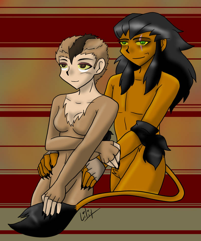 Human Scar and Zira by liliy