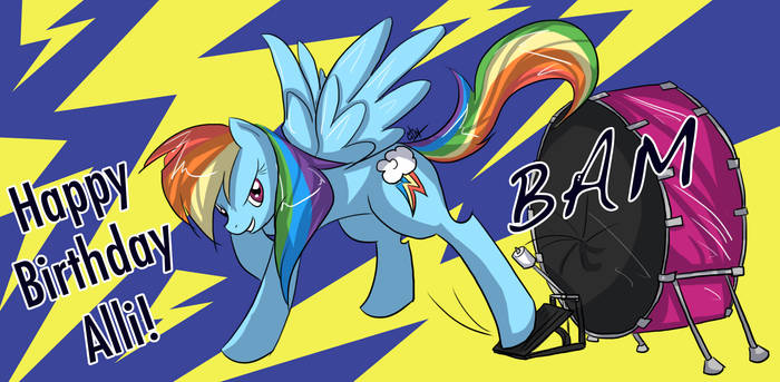 MLP - Rainbow Dash and Drum