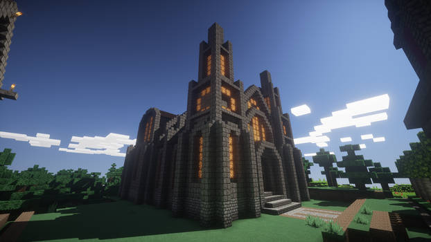 Minecraft small cathedral