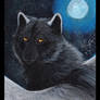 ACEO ZulayaWolf: Moon Queen