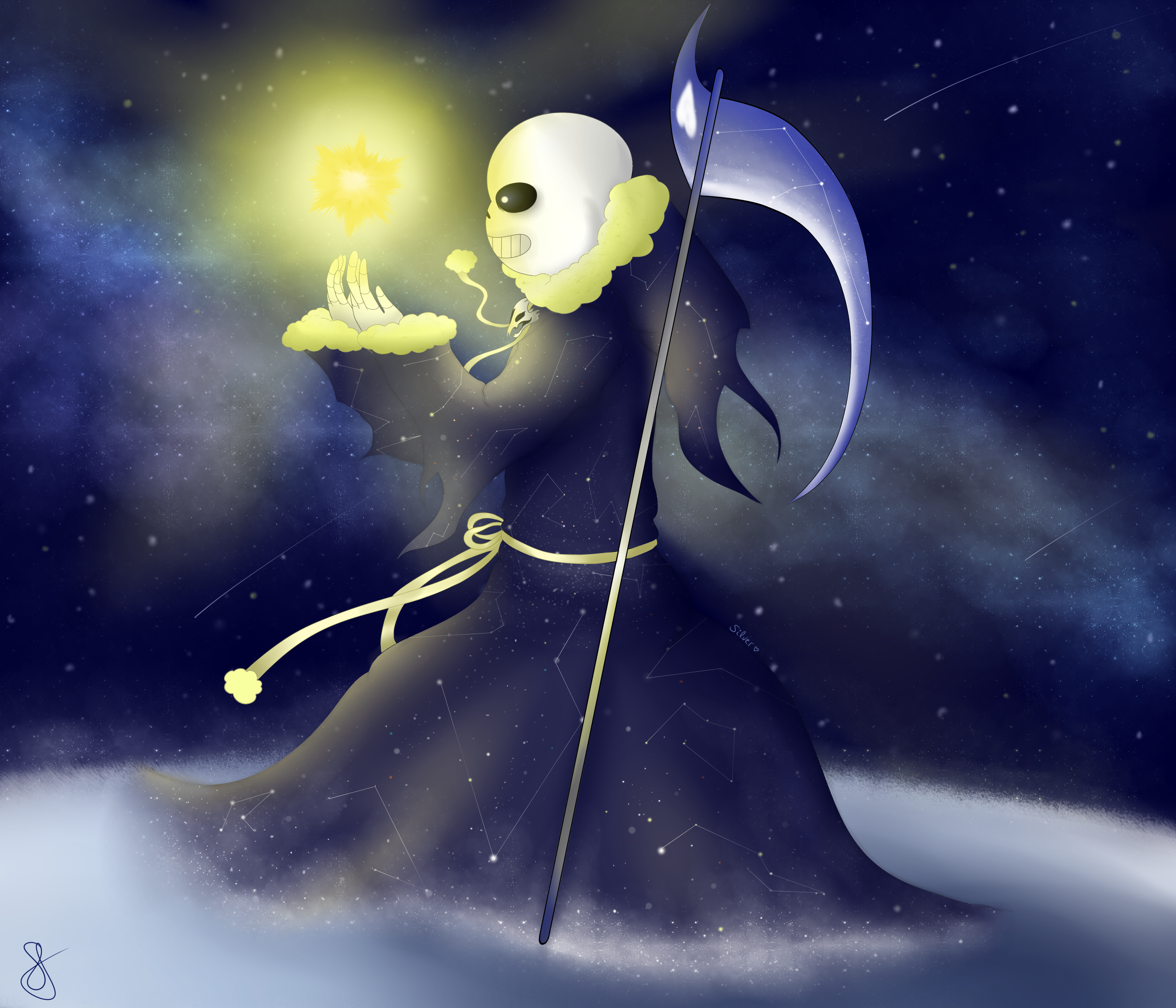 Reaper!Sans by Komozzo on DeviantArt