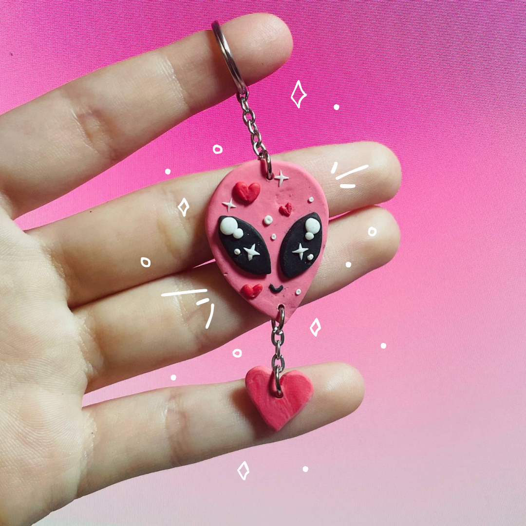 Alien Led Keychain Alien keychain by Claywyth on DeviantArt