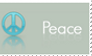 Peace Love and Pen Tool Stamp
