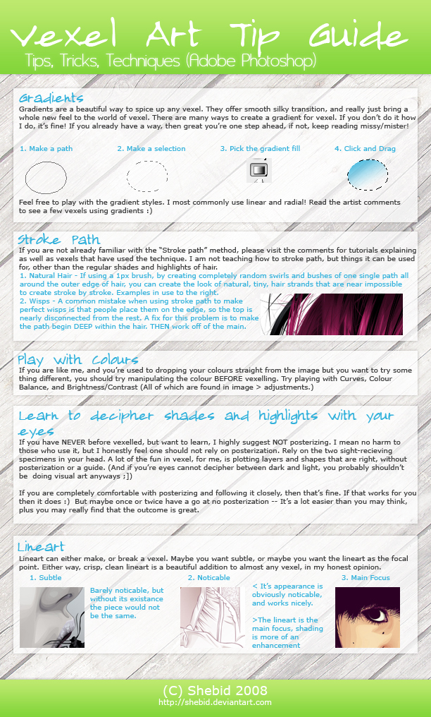 Vexel Art Tip Guide by shebid