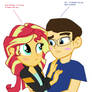 Me and Sunset Shimmer really close