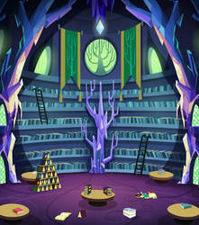 Twilight's Castle Library Background