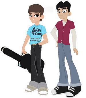 Drake Parker and Josh Nichols in EQG Style