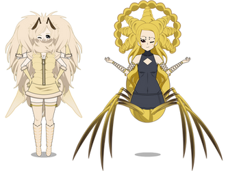 Spider and Moth Big Hairstyles