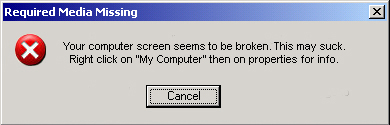 Computer Screen Error by vistaskinner99 on DeviantArt