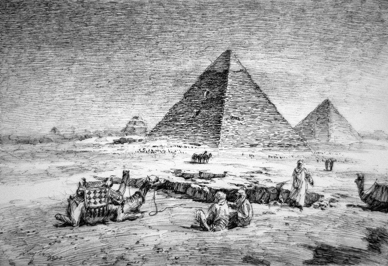 Giza Pyramid by LotharZhou on DeviantArt