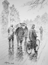 A wet day in Amsterdam