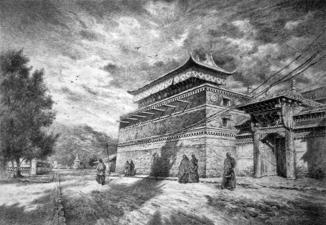 Labrang Pile Labrang Temple by LotharZhou on DeviantArt