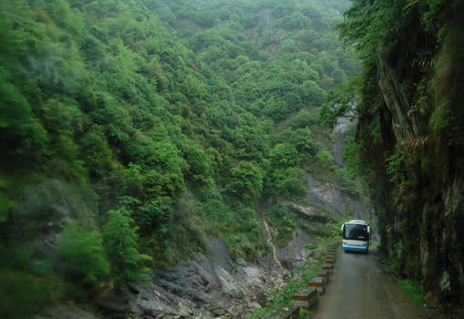 a road in the valley