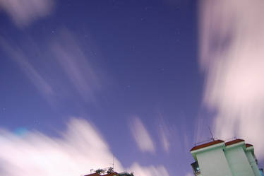 Starry Night with Clouds