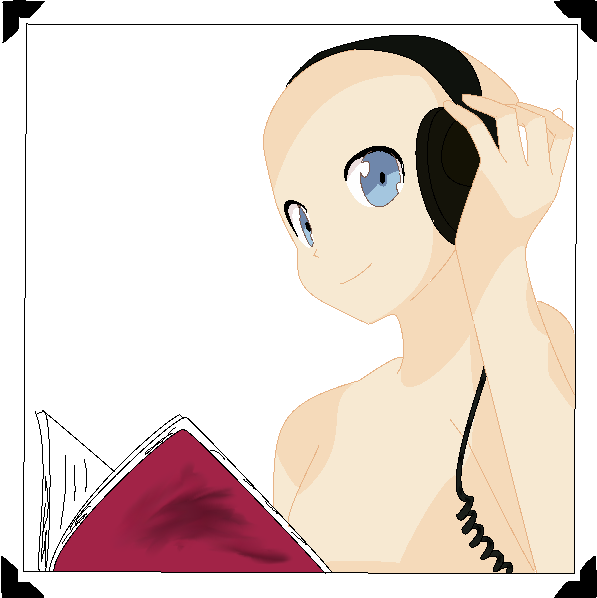 Anime Girl with Headphones Base by BrokeWingsBases on DeviantArt