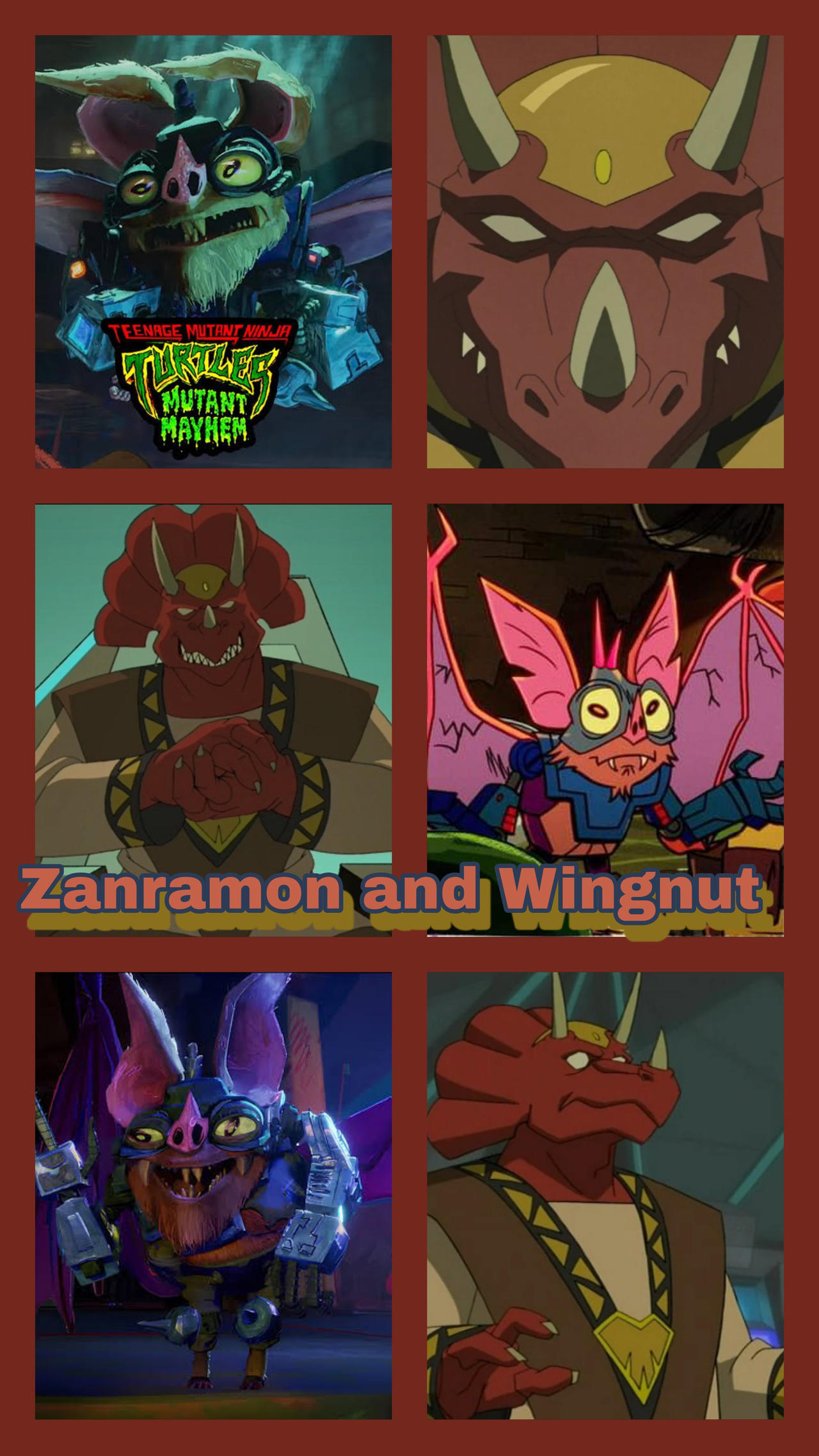 Zanramon TMNT 2003 and Wingnut TMNT Mutant Mayhem by edwinabesia on ...