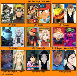 The Bad Guys Movie 1 2022 And Recast Meme