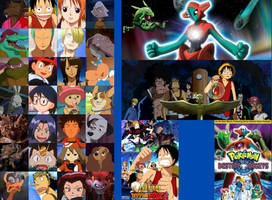 Pokemon Movie 7 2004 and One Piece Movie 7 2006