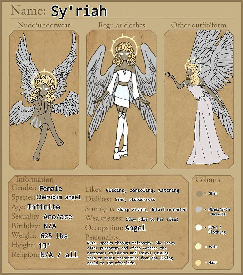 Time Angel Oc Angel OC by Warriorsforlife222 on DeviantArt